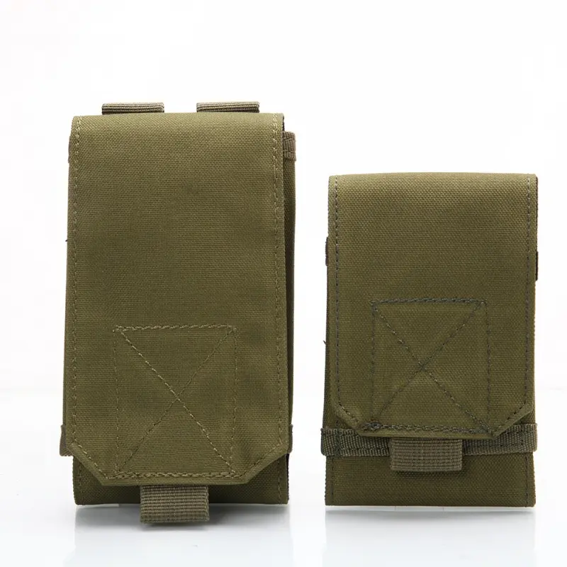 Bao Da Chiến Thuật MOLLE, Túi Ngụy Trang Quân Đội, Túi Đeo Thắt Lưng Có Vòng Móc Bao Da, Thích Hợp Cho Điện Thoại Di Động, Bao Da 5