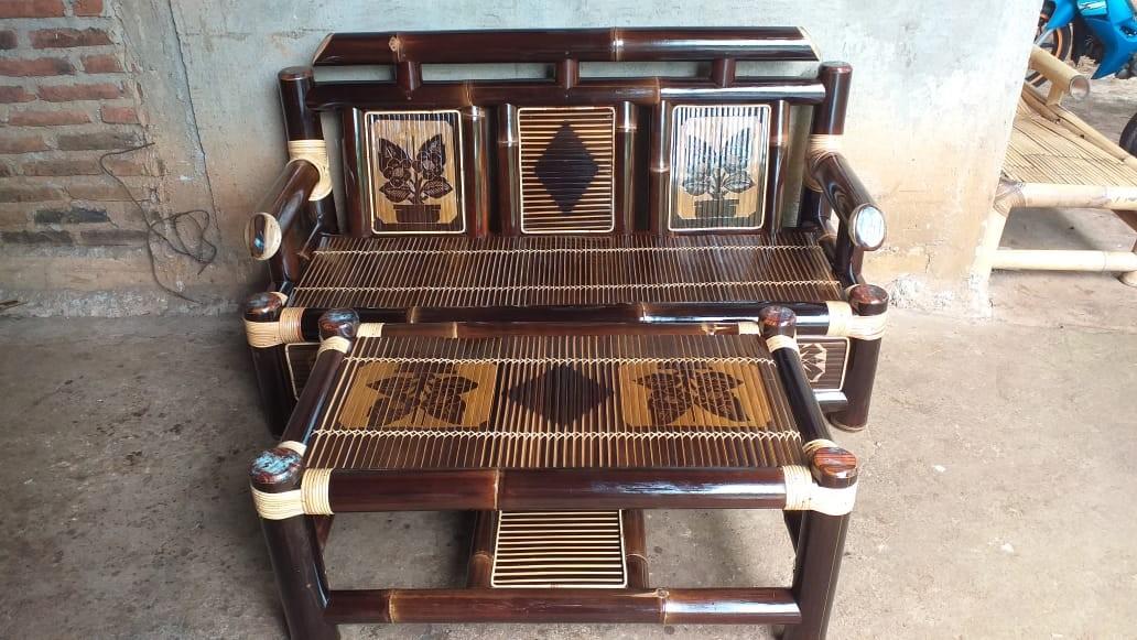 KERAJINAN KURSI BAMBU Asli produk lokal Bener purworejo