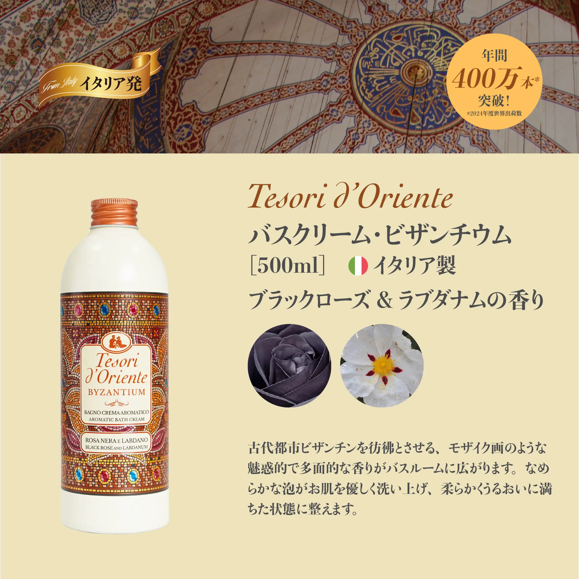 4種香りTesori d'Orienteテゾリ・ド・オリエンテ4種香りバスクリーム