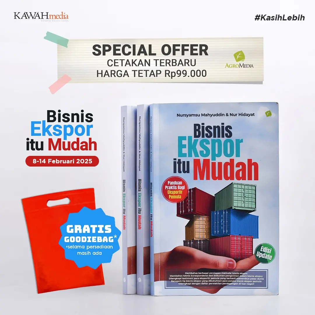 Buku Bisnis Ekspor Itu Mudah (New Update) - Agromedia Pustaka - Nursyamsu Mahyuddin & Nur Hidayat - Buku Kaluku