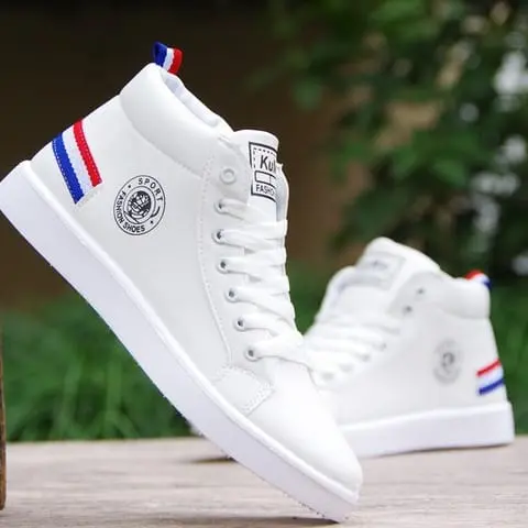 Sepatu Bootplat Wanita Sneakers Putih Korean Style Terbaru 2024 Casual Shoes sport Kasual Cewek Olahraga