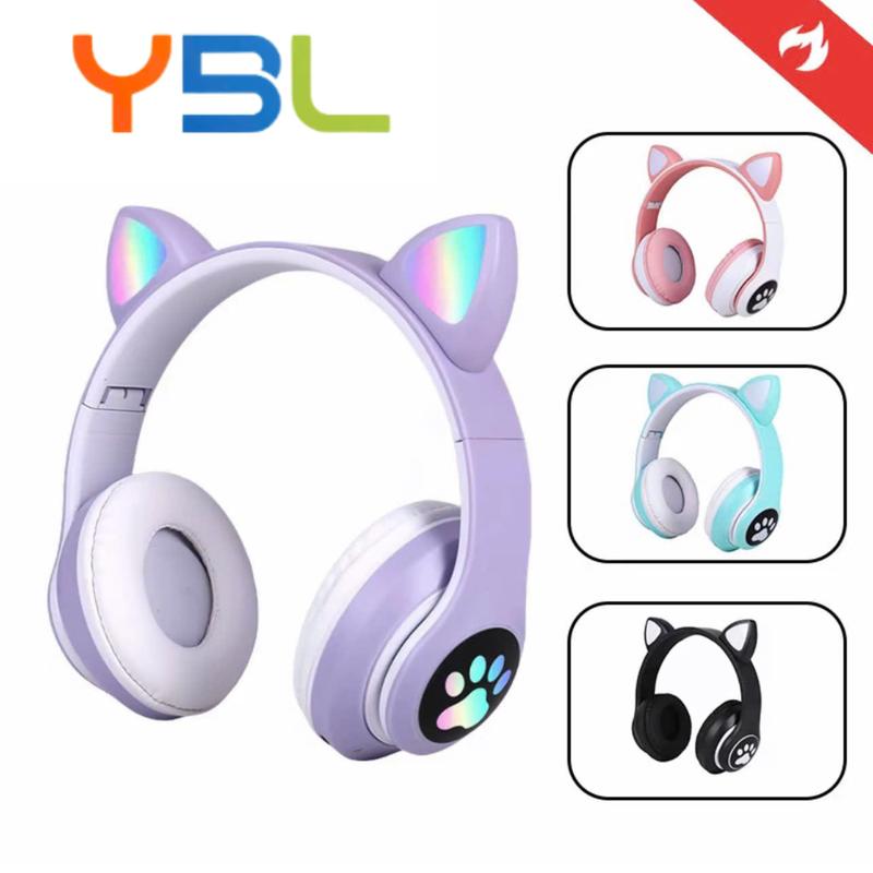   YBL X MR.THAI_TIGER  Tai nghe Thỏ Gaming không dây Bluetooth tương thích với điện thoại di động và máy tính bảng thích hợp cho các trò chơi thể thao và nghe nhạc có thẻ cắm và tai nghe Bluetooth đa chức năng với kết nối có dây USB 