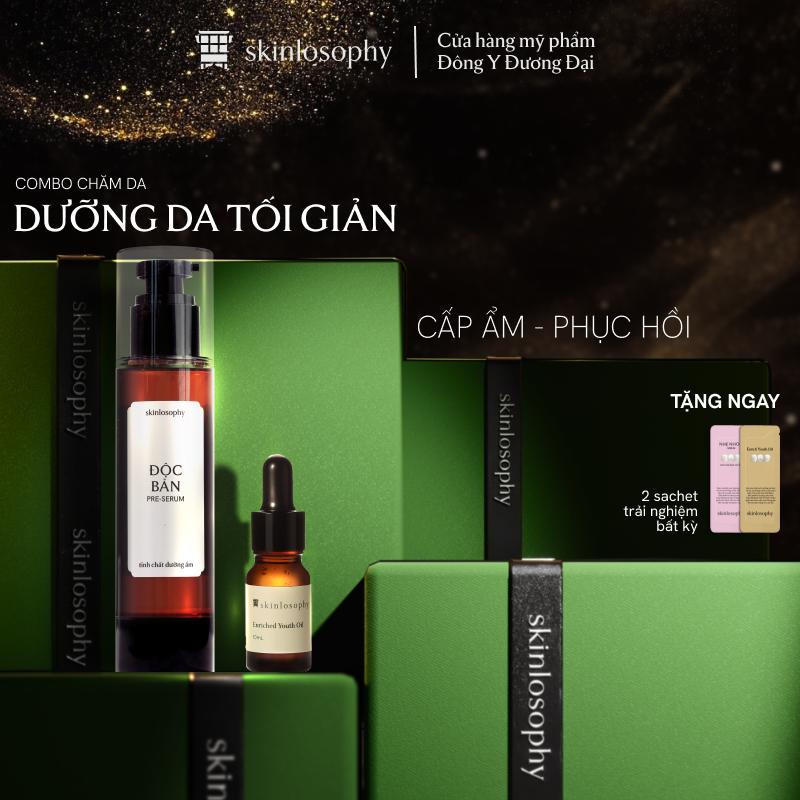 Combo Dưỡng Da Skincare Tối Giản: Dầu Dưỡng Youth Oil Pre-serum Độc Bản | SKINLOSOPHY
