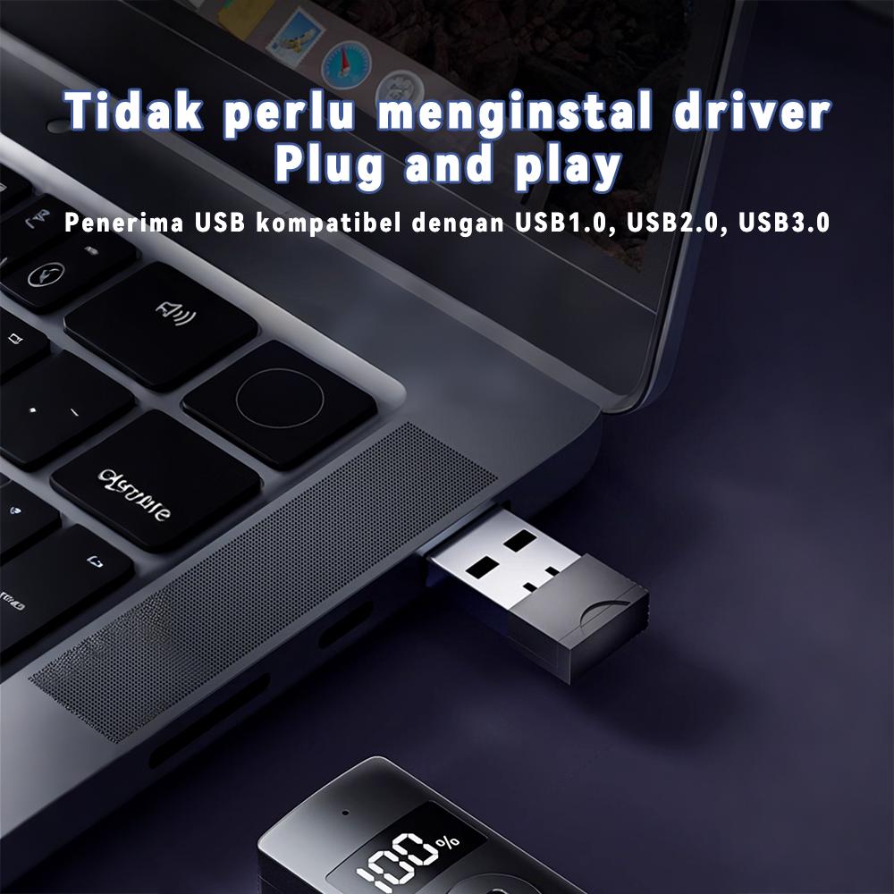 NEXID Laser Pointer Presenter Wireless USB Pen Laser Hijau Presentasi PPT Jarak 200 M