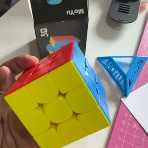 Nodia Toys Magic Cube 3x3  Moyu Meilong Stickerless MFJS Original / Magic Cube Magnetik Moyu Meilong 3x3 / Magic Cube 3x3 Premium 3.47 WCA / Magic Cube 3x3 Licin / Mainan Edukasi Anak