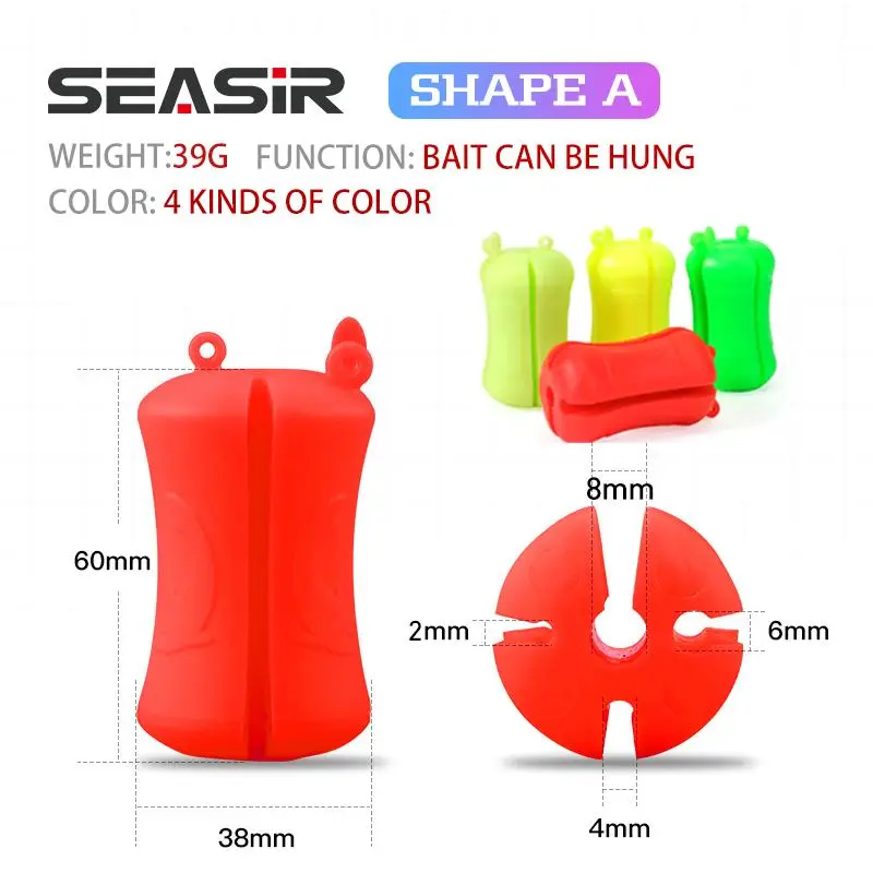 SEASIR-Bóng Cố Định Cho Cần Câu, Bảo Vệ Bóng Silicon, Giá Đỡ Chống Va Chạm, Dụng Cụ Rút Cần Câu, Nút Chặn, Phụ Kiện Câu Cá 1