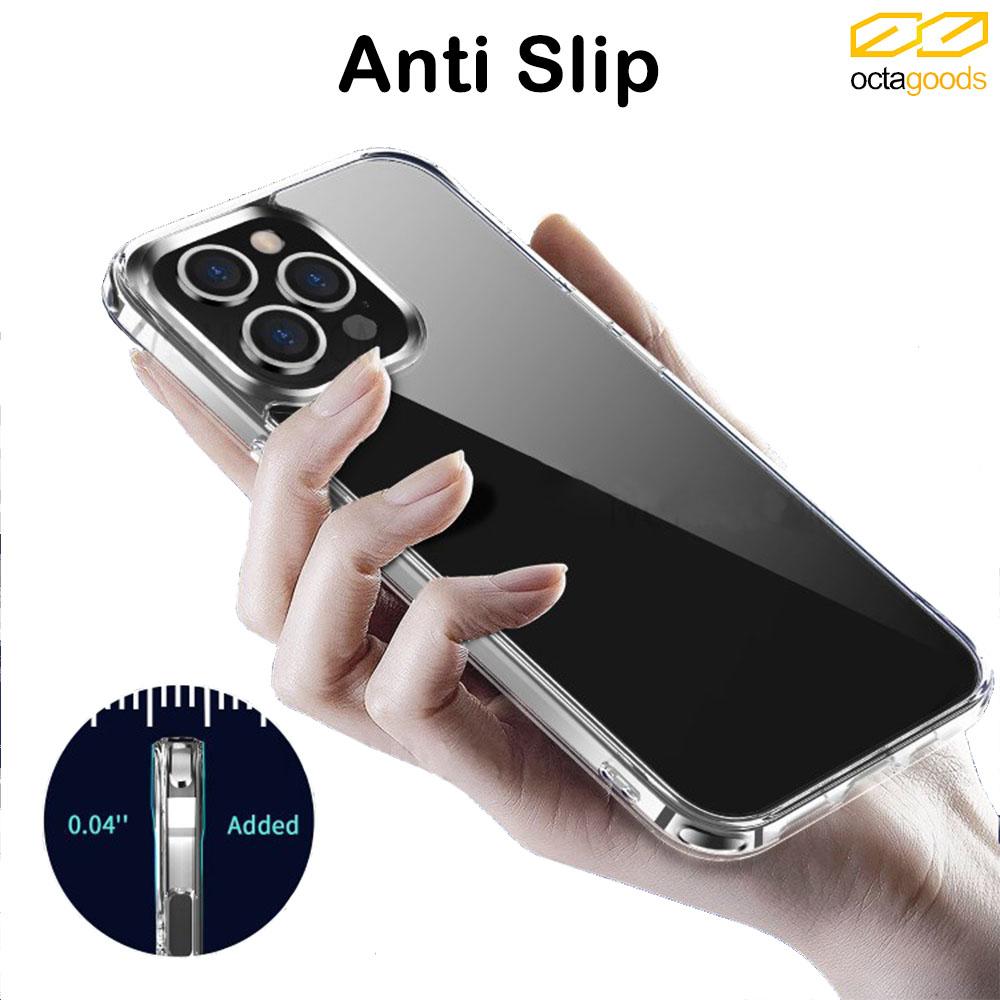 Case iPhone 13 Pro Max Mini OctaGoods Dual Clear X Anti Crack Casing