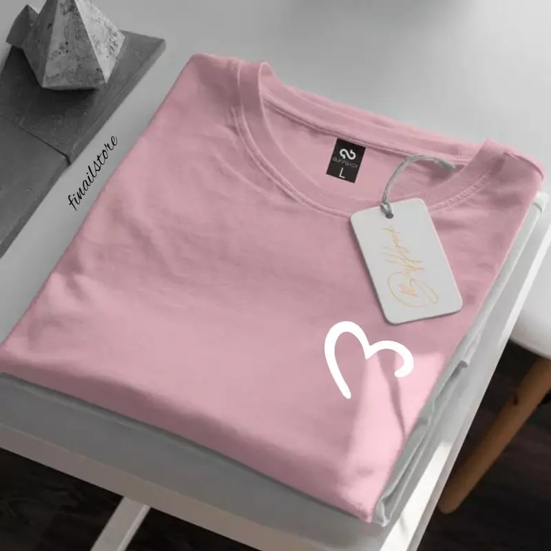 Kaos Branded Fashion Stayle import Kaos Wanita Kaos pria Lengan Pendek Elegan Katun Baju Atasan Polos Distro Oversize Dewasa Motif Panjang Tshirt Cewek Keren Santai 8
