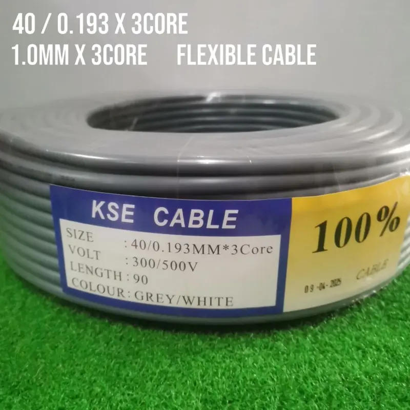 （READY STOCK）3 Core Wire Cable Wayar Kabel 3 Core | 70/0.193MM - TikTok ...