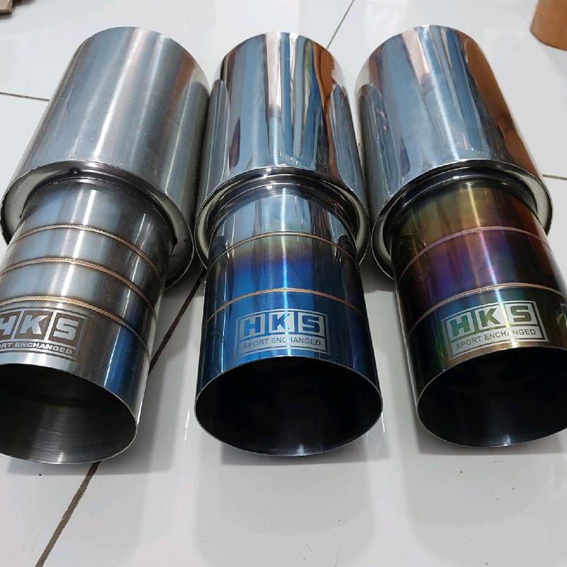 KNALPOT MOBIL HKS PLONG GAHAR KERING  2inc Cocok di Semua Mobil Bensin - Motorcycle Racing,AGYA,,CALYA,AVANZA,,XENIA,,JAZZ,,BRIO,,DAN DLL 5