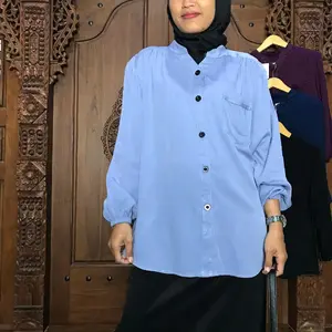 Atasan wanita matt rayon twill.