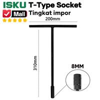 Gambar ISKU Kunci T 8mm Kunci Sok T Panjang 31cm Baja CR-V Hitam T-Handle Socket Wrench Alat Bengkel Buka Baut Bodi Plastik Cover Radiator Knalpot Mesin Motor Cepat Praktis Heavy Duty Anti Slek Tahan Karat Perkakas Otomotif dari ISKU Tools Official Store Kota Administrasi Jakarta Utara 1 Tokopedia