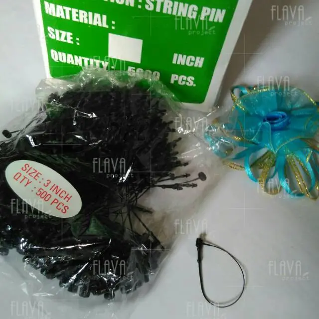 Tali stringpin / loopin tali pengait hangtag label bandrol harga Alat Plastik