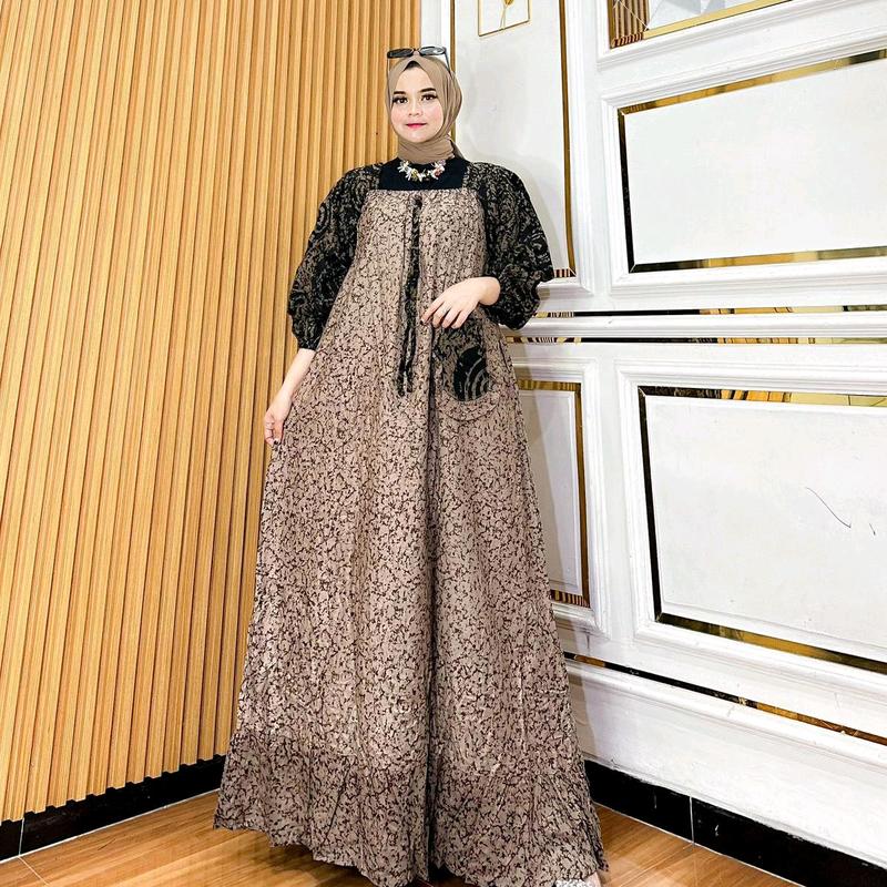 gamis fatimah | gamis terbaru kekinian | gamis fuji kondangan jumbo | gamis rayon cantik | gamis Muslim 2