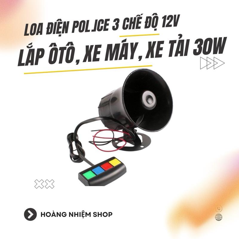 CÒI HÚ 3 CHẾ ĐỘ LẮP Ô TÔ XE MÁY ÂM THANH TRONG TO RÕ 12v 30w