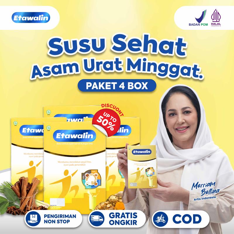 Product Introduction of Susu Kambing Etawa Bubuk Susu Etawalin Original Asli Officiall Paket 4 Box - Milk, Dairy 0