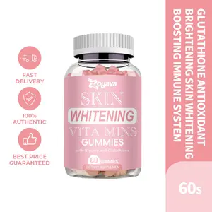 Zoyava Glutathione Gummies Kecantikan Kolagen Vitamin Pemutih Kulit Gummy
