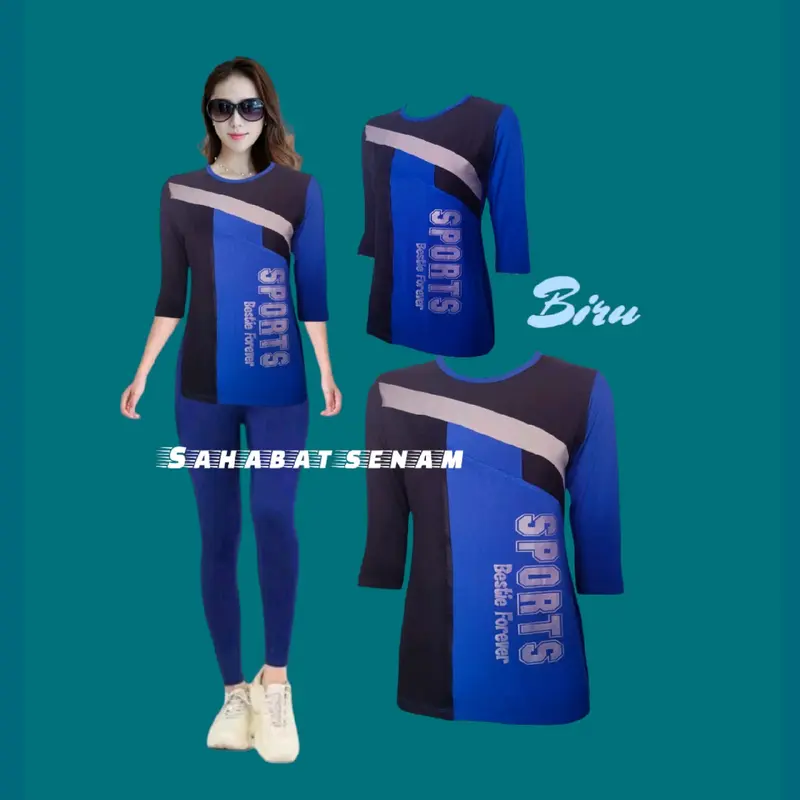 PROMO Gratis ongkir Baju kaos atasan senam bahan melar lembut dan elastis Sport 7