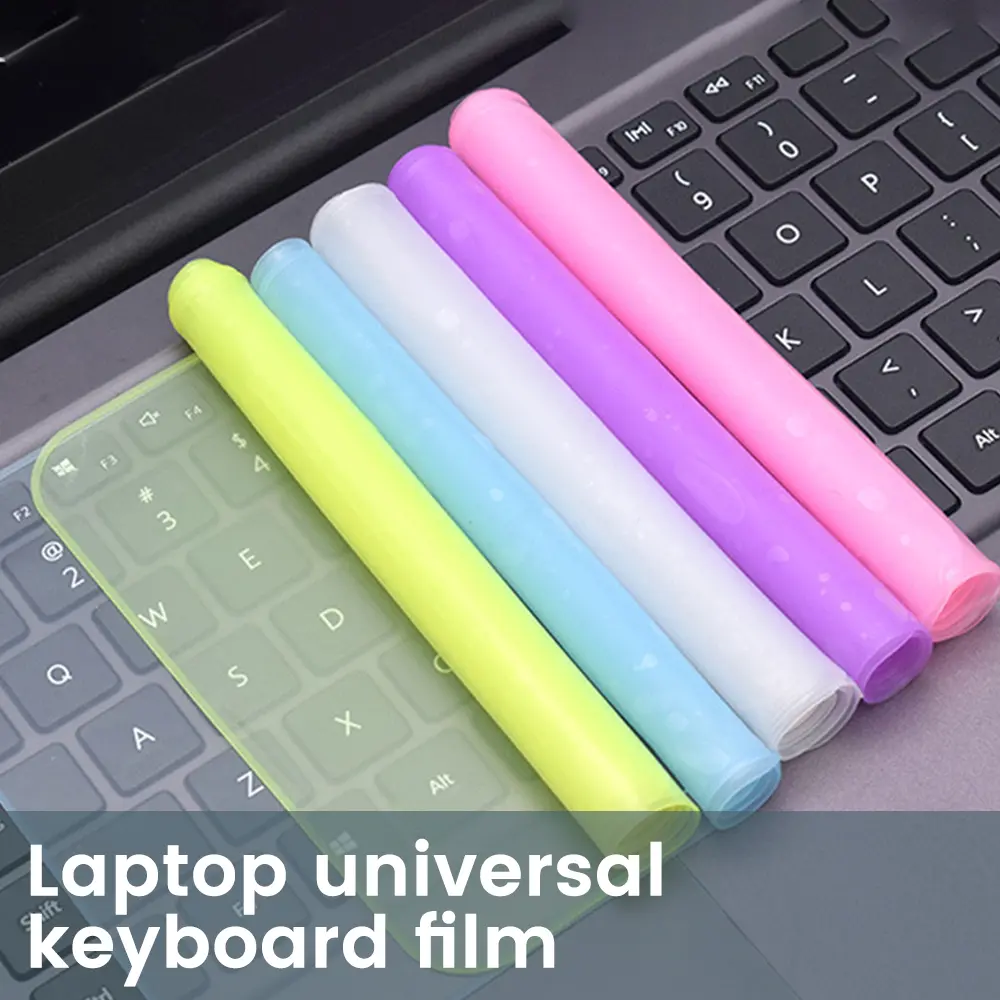 Computer Universal Keyboard Cover Notebook Laptop Silicone Protector Waterproof Skin Laptop Keyboard Film Dust Covers 12-17 inch