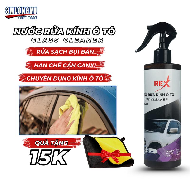  Chai xịt rửa kính ô tô RX6600 500ml - Làm sạch vệ sinh và bảo dưỡng kính xe hơi - Không để lại vệt mờ - An toàn cho bề mặt kính - Hạn chế nấm mốc và cặn canxi 