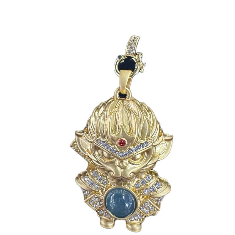# 1 Sun Wukong  Pendant with Jadeite stone 0