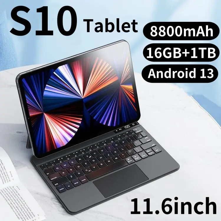【PROMO+Free Wireless mouse keyboard set】MurahTablet PC S10 S10 Ultra 【1TB + 16GB】Tab Android Baru 11.6inch Ultra-thin Layar Full Screen Layar Besar Wifi 5G Dual SIM Games|Office 0