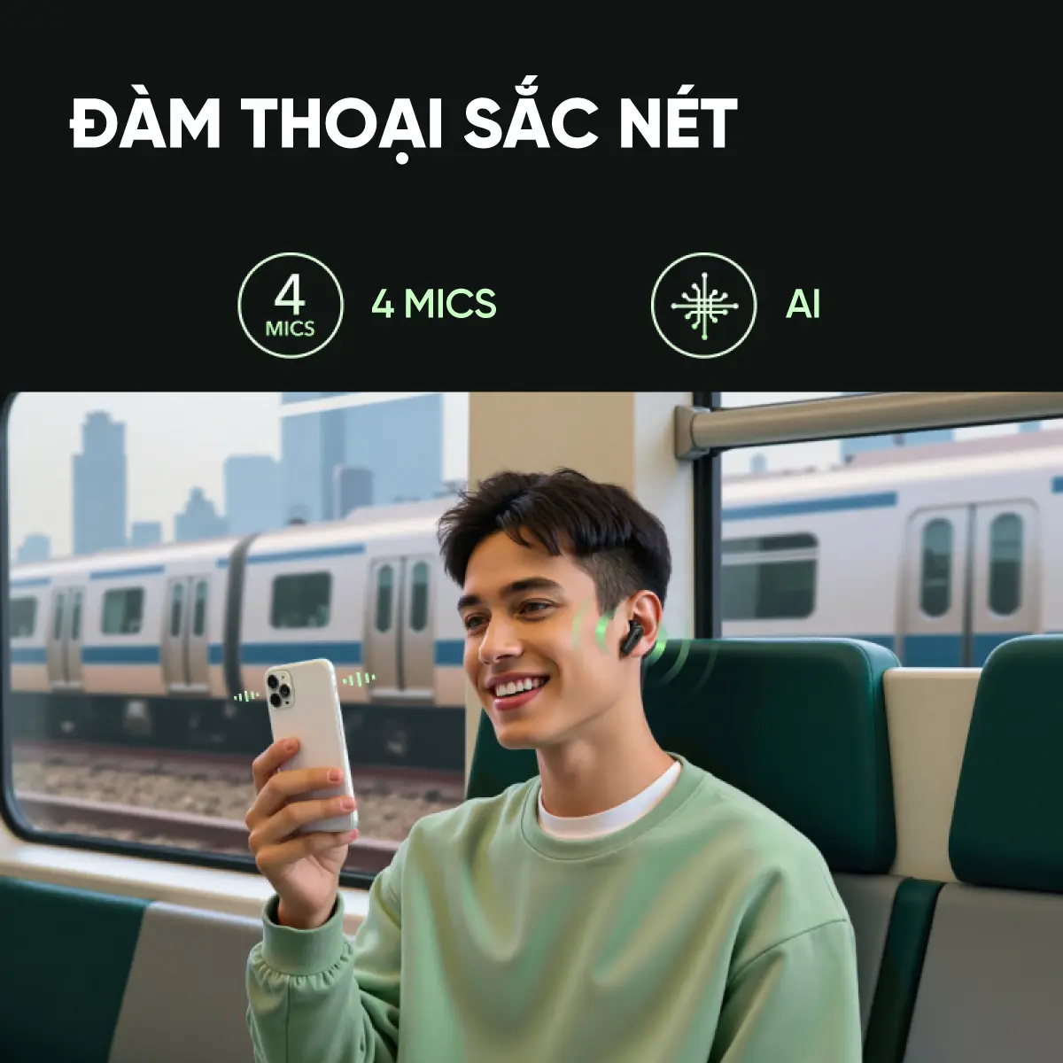 [HOT] Tai nghe bluetooth không dây chống ồn Soundcore R50i NC (P30i ) chống ồn ANC | Chống nước và bụi IP54 | 40 giờ phát nhạc- Tai nghe không dây- Tai nghe bluetooth pin trâu- Bảo hành 18 tháng- Hàng chính hãng | BigBuy360 - bigbuy360.vn