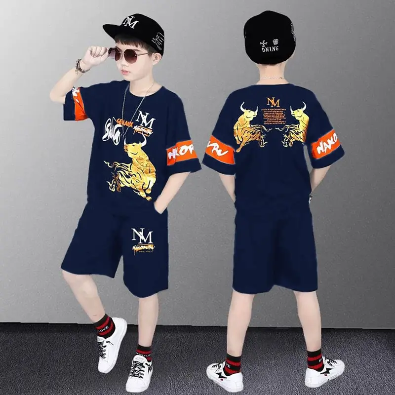 Setelan Baju Anak Laki-laki Model Terbaru Ukuran M L XL - Fashion 8