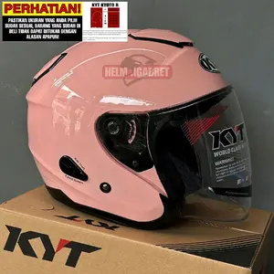 HELM KYT KYOTO R WARNA PEREMPUAN PINK UNGU