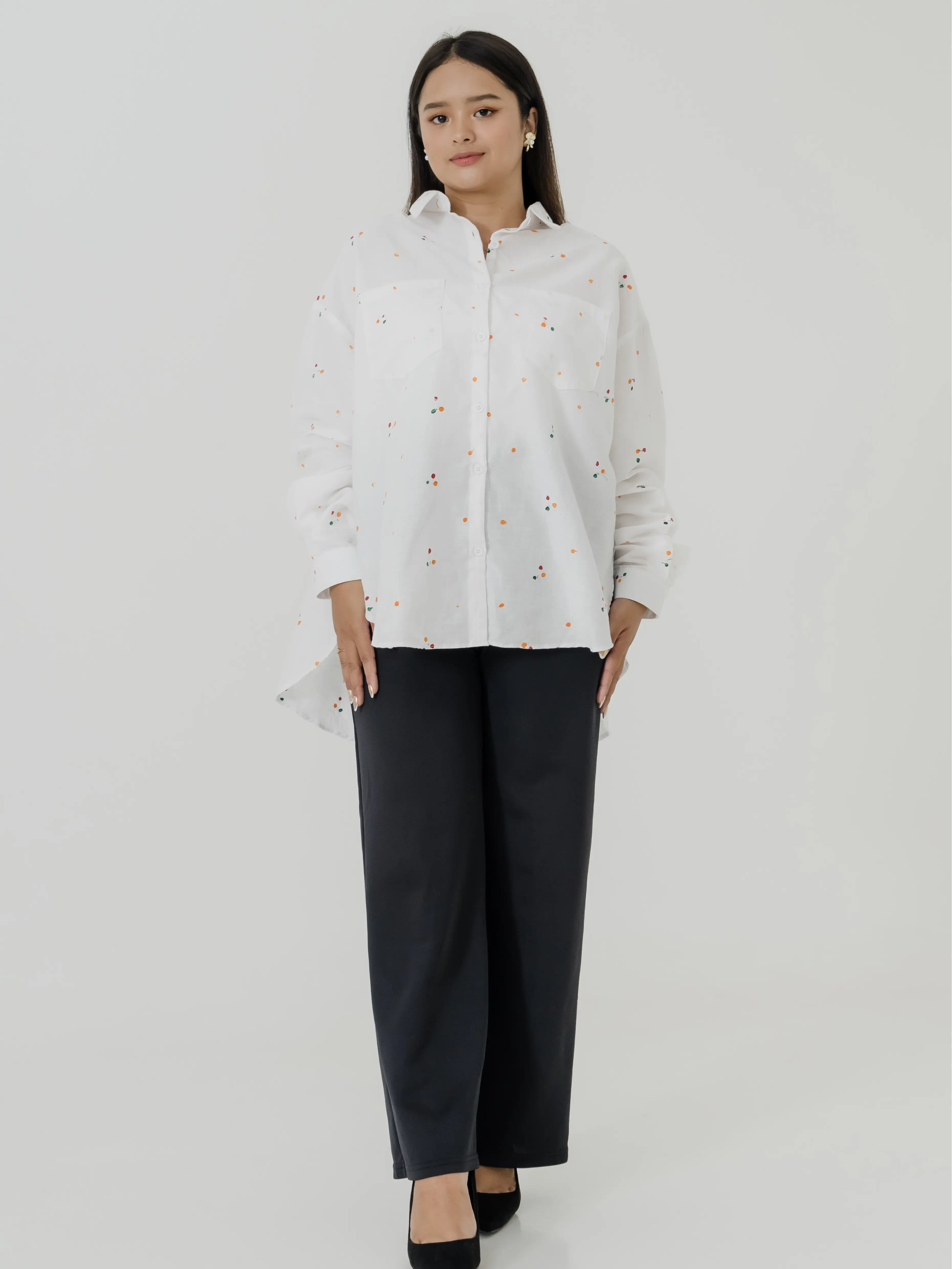 KALA Kemeja Oversized Batik Jumputan Handmade(Rayon & Katun) (LD 120-130 P 70 & 80)