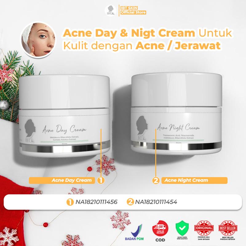 Acne Skincare IBTSkin / Krim wajah Berjerawat pagi & malam IBTSkin 5