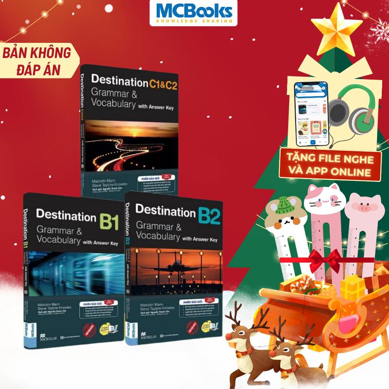 Sách Trọn Bộ Giáo Trình Destination Grammar & Vocabulary B1 B2 C1&C2  Bài tập Không Kèm Đáp Án  MCBooks  Lẻ combo  - Tặng Bookmark 