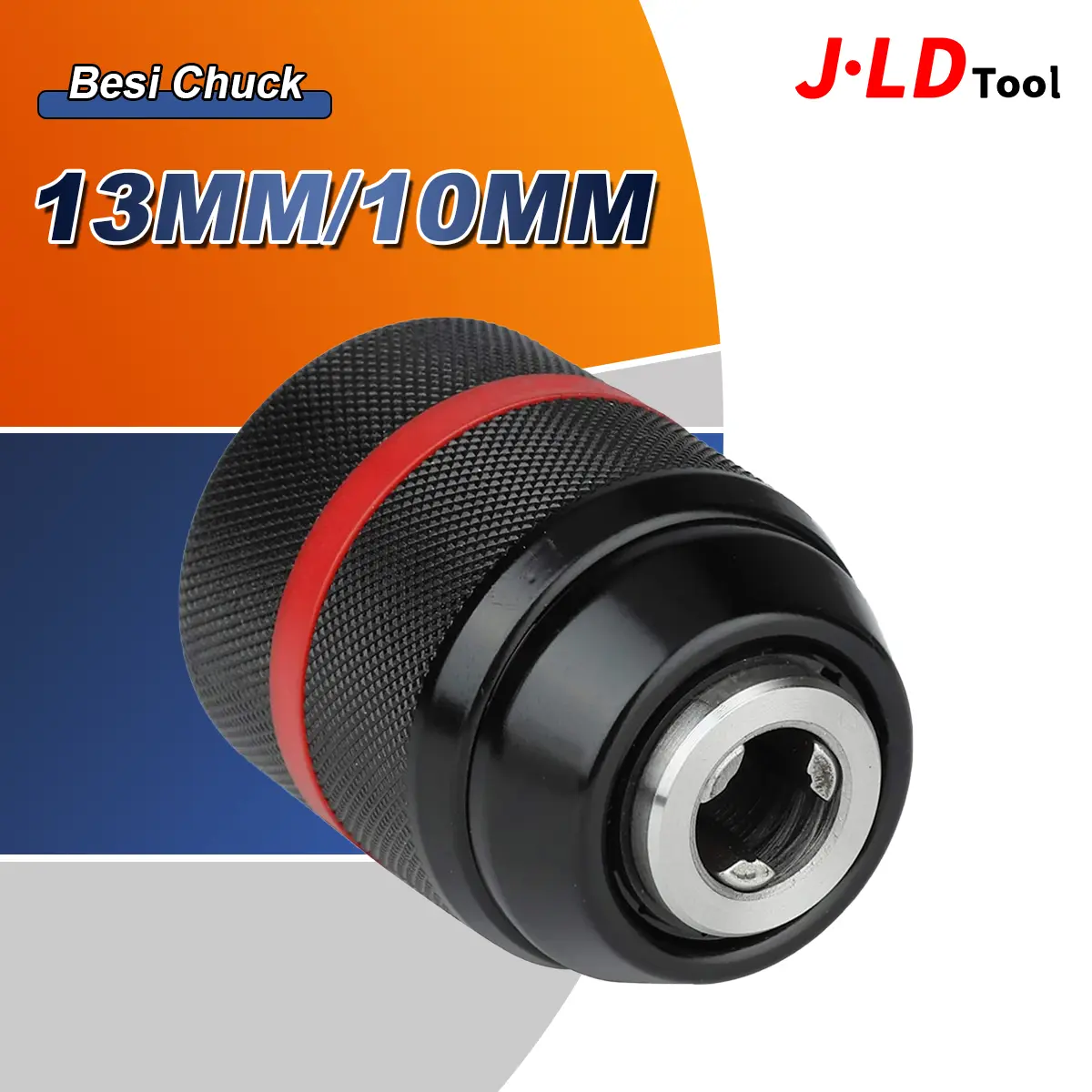 JLD Besi Chuck 13MM/10MM Tanpa Kunci Multi Perubahan Cepat Adaptor Mata Bor Untuk Impact Diameter 43mm Panjang 58mm Koneksi 1/2-20UNF Rentang 1~13mm