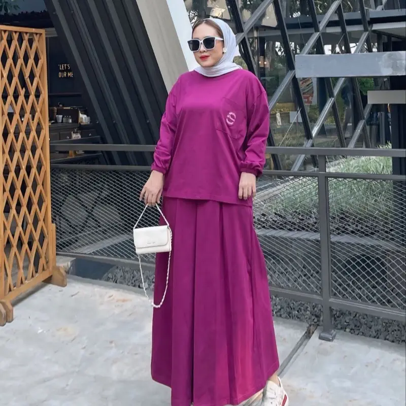 Setelan Rok Wanita Dewasa  DM3 Cloth Bahan Katun Combed 5