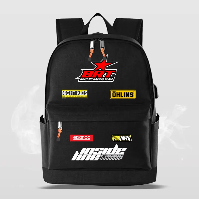 Tas Ransel Pria Wanita Motif BRT RACING Backpack Kekinian Fashion Anak Sekolah SD SMP SMA 2