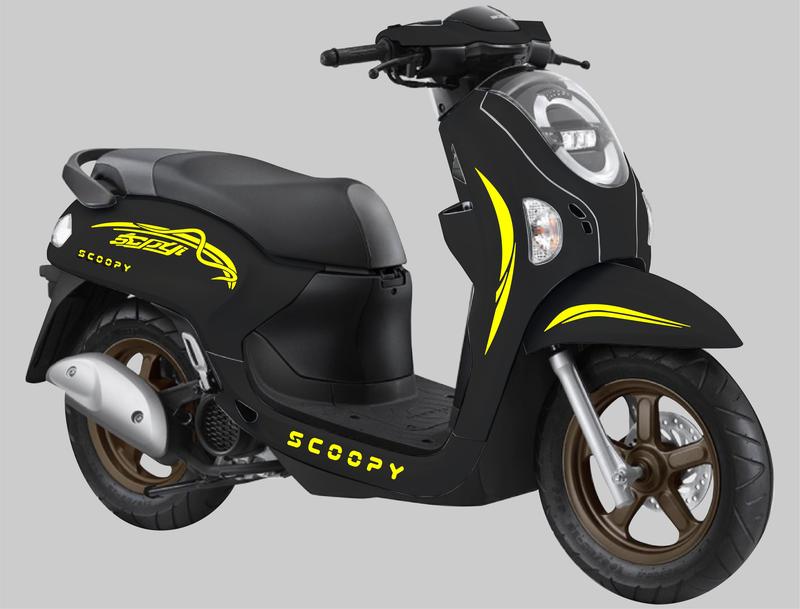 Product Introduction of STRIPING CUTTING STICKER HONDA SCOOPY ALL NEW 2025 UNIVERSAL SCOOPY LIS VARIASI STIKER Motorcycle 1