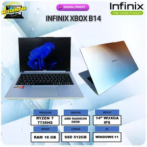 Infinix Xbook B14 Ryzen 7 7735HS RAM 16GB SSD 512GB Windows 11 + Office 14.0 Inch WUXGA IPS Laptop dengan Processor AMD Radeon 680M dan Baterai 50Wh - Battery, Audio