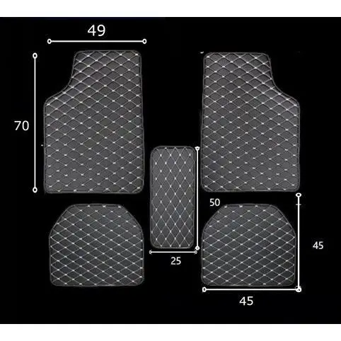 [Eksklusif Motomobi x Promate] Universal Car Mats Leather Premium 5 Pcs - Karpet Mobil Universal Bahan Kulit Waterproof - Bisa COD 5