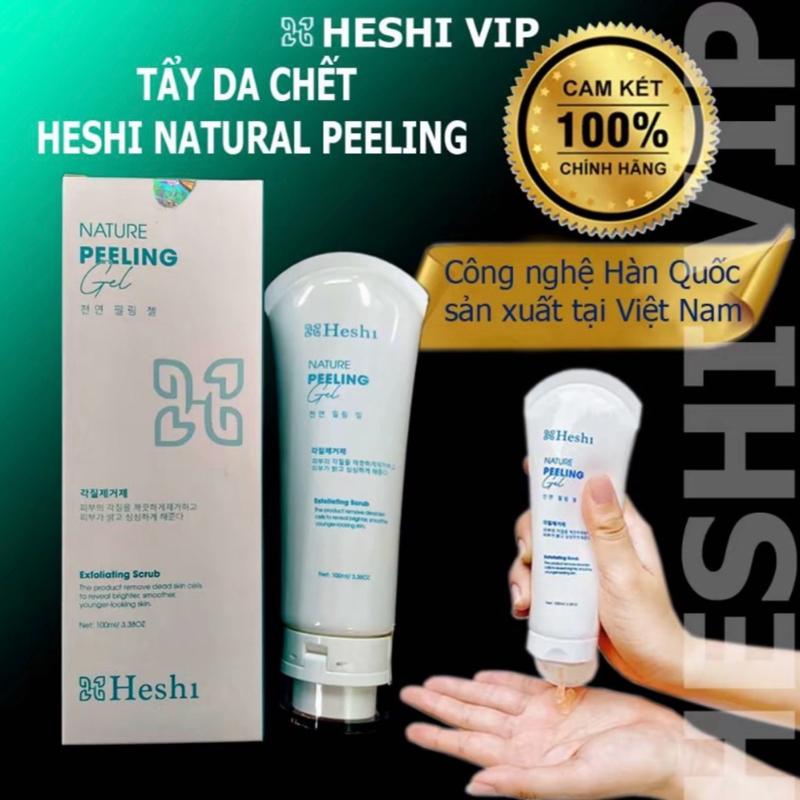Tẩy da chết vật lý dạng gel heshi natural peeling hàn quốc