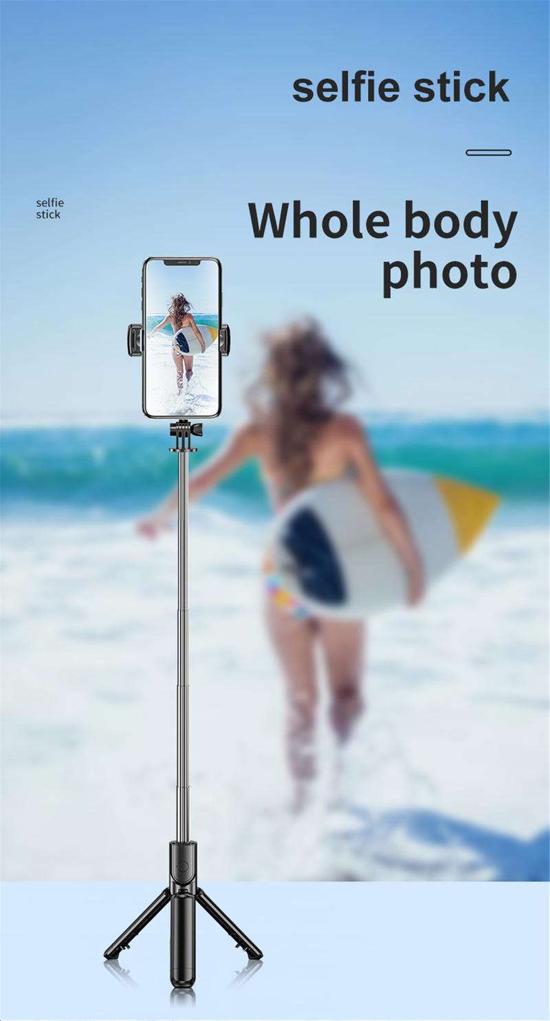 Product Introduction of Bluetooth Wireless Mini  Selfie Tripod Extendable Monopod Remote Shutter For iPhone Samsung Xiaomi Phone Holder 34