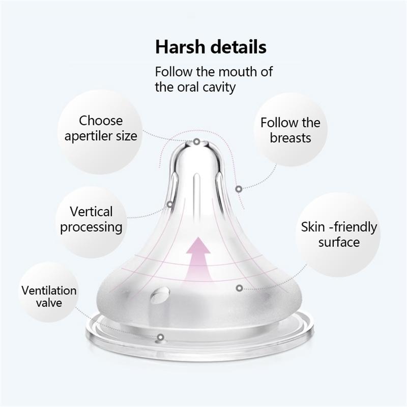 Puting Bayi  Botol Susu Feeding Teat Puting Avent fit Avent Wide Neck Bottle Nursing Anti Colic Soft Silicone BPA Free  XNZ/MNZ Baby