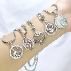 kalung wanita liontion permata tanam