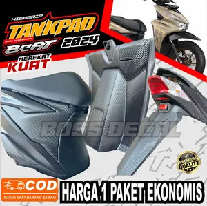 PAKET KOMPLIT STICKER STRIPING CARBON 3D PELINDUNG DASHBOARD BEAT DELUXE CHARGER DAN BEAT STREET CHARGER KELUARAN TERBARU 2024-2025