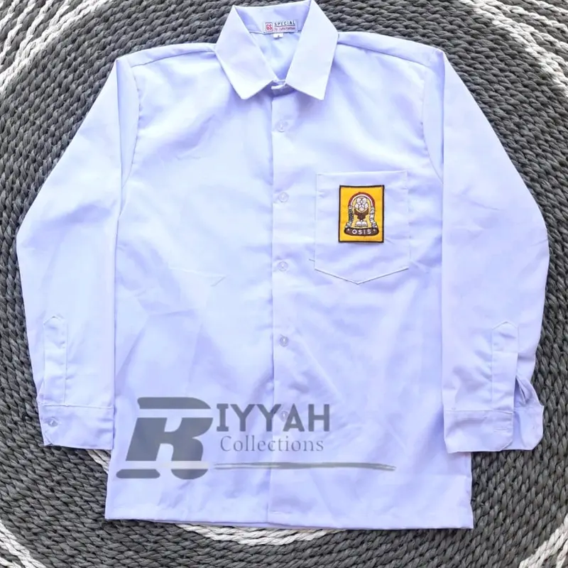 seragam sekolah baju SD,SMP/MTS/SMA/SMA lengan panjang kain oxford sablon bordir Kerja Pendek Safety Pria Wearpack Coklat 7