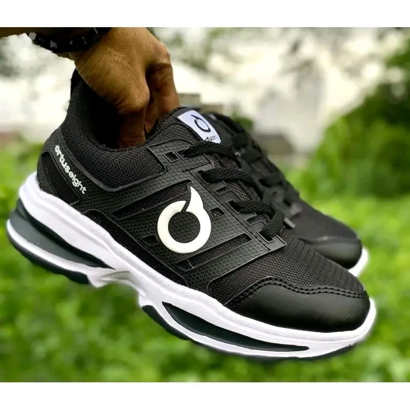 Promo COD Sepatu Running Ortusz Sepatu Sekolah Hitam Putih Unisex