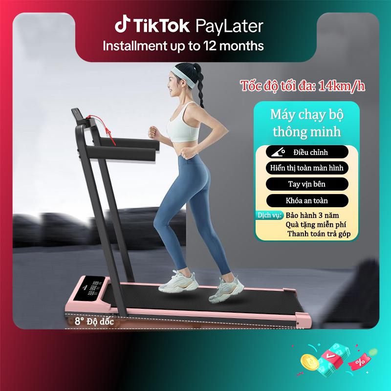 Máy chạy điện, 【Northmarch , với tấm đi bộ Có Thể Gập Lại và điều chỉnh tốc độ, 3-4HP, để tập thể dục