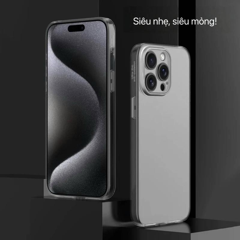 Ốp Điện Thoại, Trong Suốt, Phím Độc Lập, Thích Hợp Cho iPhone 16Promax Và iPhone 14 / 13 / 12 / 15, Cảm Giác Điện Thoại Trần, Siêu Mỏng, Mềm Mại, Chống Sốc, Chống Oxy Hóa, ZP