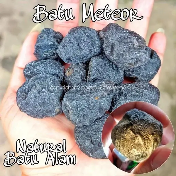 Natural Batu Alam Meteor Natural Textite 0