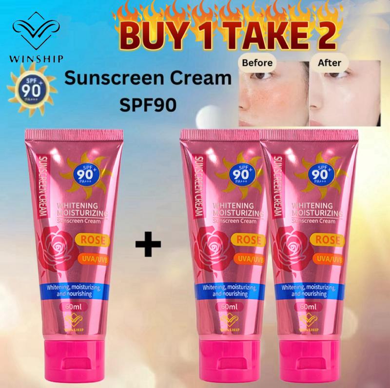 『BUY 1 TAKE 2』WINSHIP SPF 90+ Lightweight Sunscreen Cream 60ML - TikTok ...