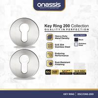 Gambar Onassis Key Ring 200 Plat Penutup Lubang Kunci Pintu Stainless Steel SUS 304 - Stainless Steel dari ONASSIS BELLUCCI OFFICIAL Kota Tangerang 1 Tokopedia